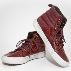 Maroon High Top Vans